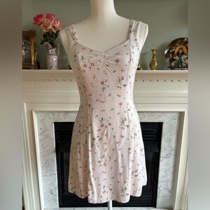 White Dress with Floral Print